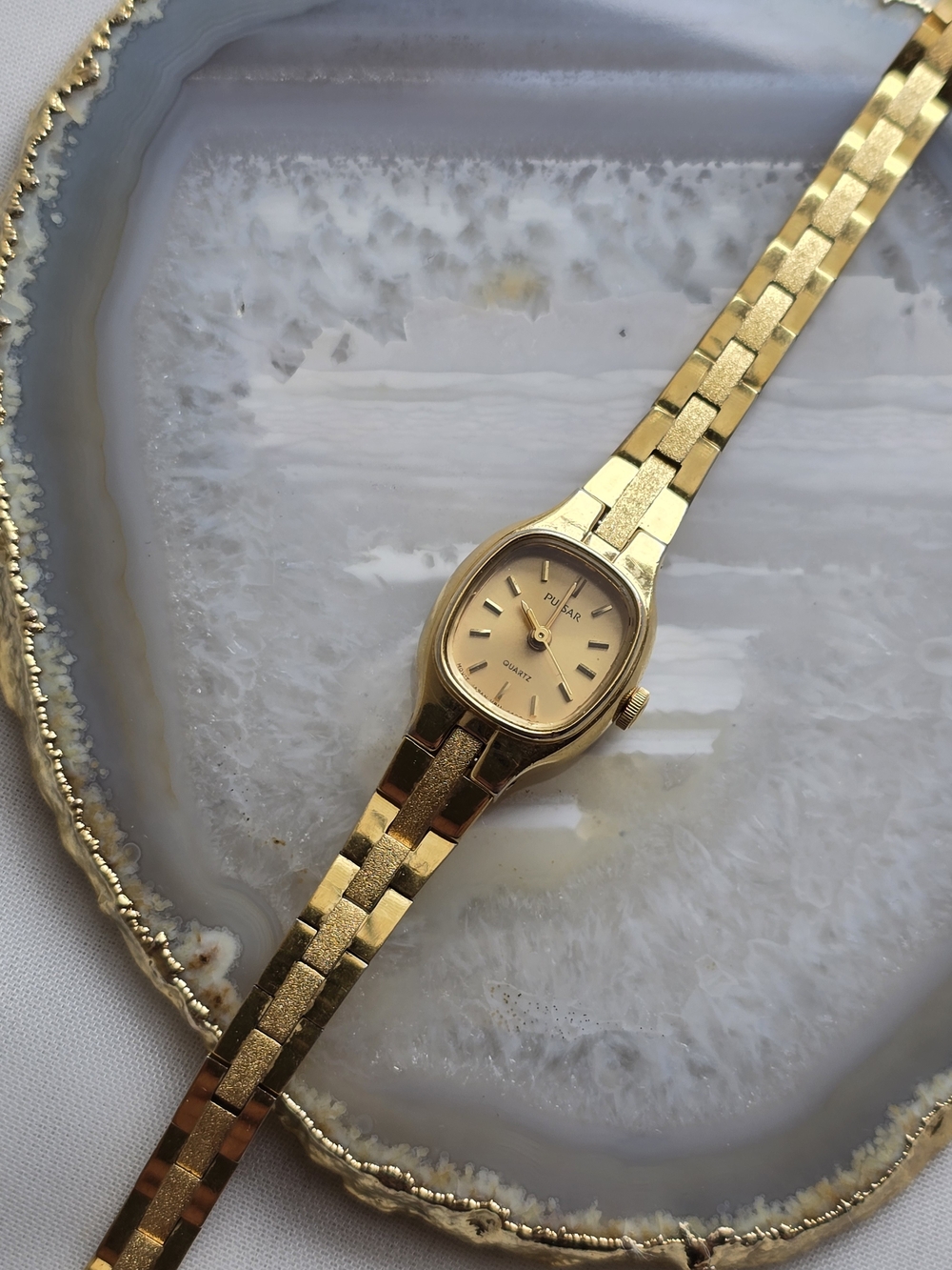 Pulsar Gold On Gold Tone Vintage Watch